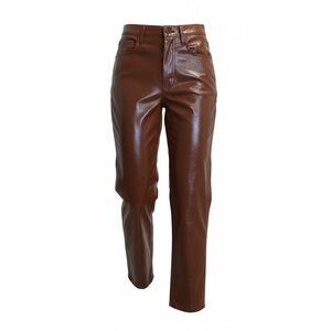 Abercrombie & Fitch- The 90s Straight, Ultra High-Rise, Faux Leather Pants NWOT